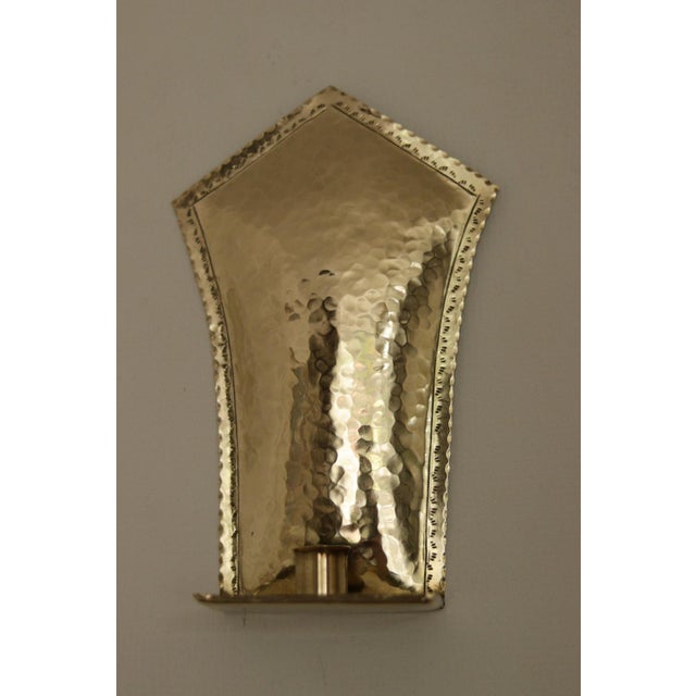 Mid-Century Modern Swedish Brass Sconces, Set of 2 For Sale - Image 10 of 18