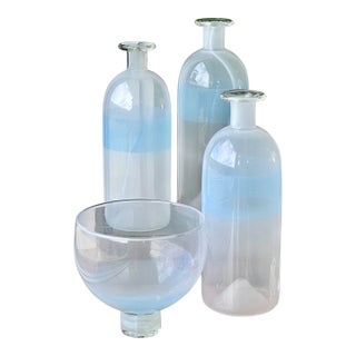 Vera Walther Handblown Glass Set For Sale