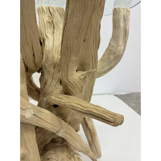 Vintage Coastal Driftwood Side Table For Sale - Image 9 of 12
