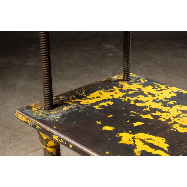 Vintage Industrial Steel Rolling Die Cart For Sale - Image 10 of 13