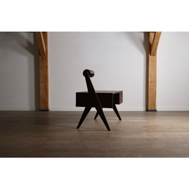 Desk with Integrated Lamp by Pierre Jeanneret for Chandigarh, 1950s For Sale - Image 9 of 18