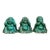 Vintage Ceramic Buddha Figurines - Set of 3 For Sale