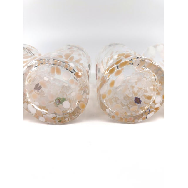 Glass Hand Blown Alessandro Coppola Murano Art Glass Tumblers Handcrafted in Italy - Set of 4 For Sale - Image 7 of 10