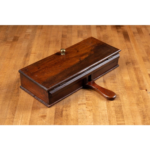 Victorian Early 20th Century Mahogany Cigar Box With Foil Lettering For Sale - Image 3 of 9
