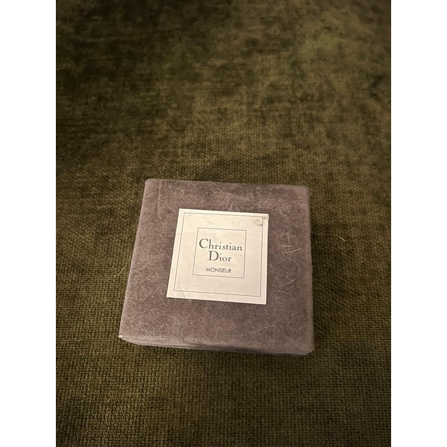 Vintage Christian Dior Gold Plate & Onyx Cufflinks Circa 1990 In Original Case For Sale - Image 14 of 18