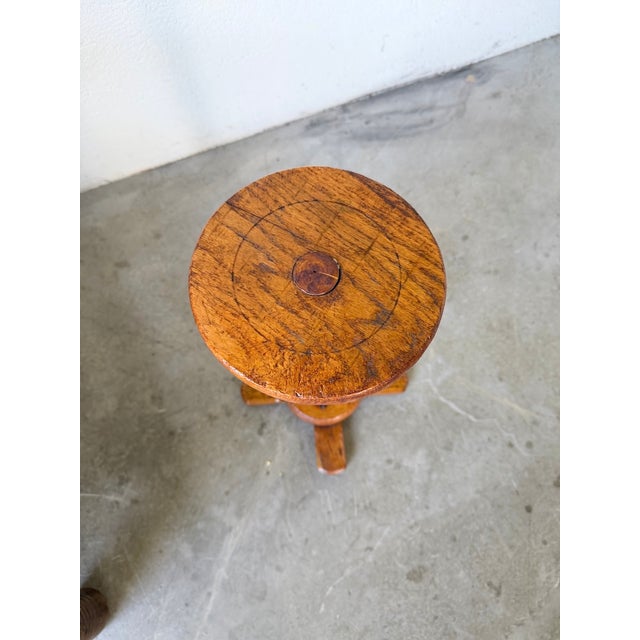 Oak Side Table, 1950 For Sale - Image 10 of 17