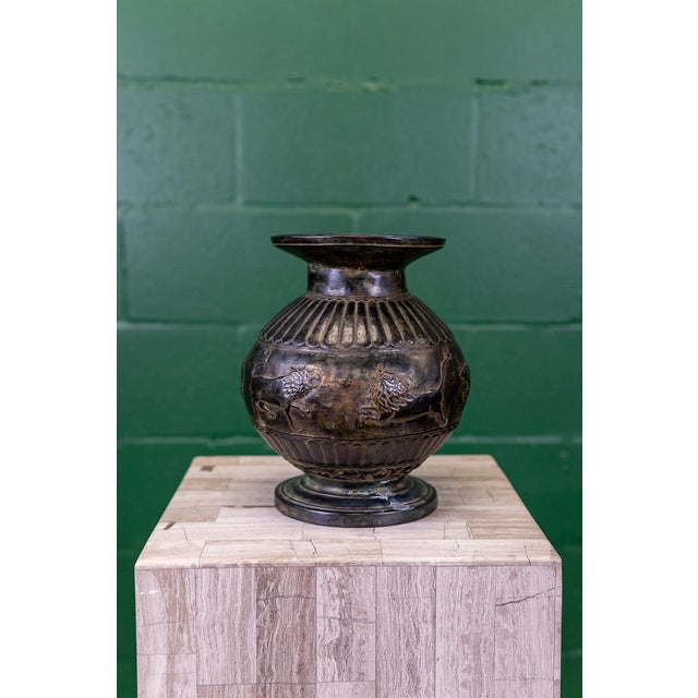 18th Century Hand-Forged Bronze Vase | Etruscan Revival For Sale - Image 5 of 17