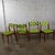1970’s Scandinavian Modern Dining Chairs by D Scan W/ Teak Frames & Avocado Fabric Set of 4 For Sale - Image 13 of 18