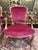 Set of Louis XV Style Cabriolet Armchairs in Red Velvet For Sale - Image 4 of 8