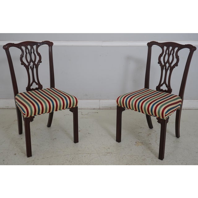 Set of 6 Councill Mahogany Chippendale Dining Chairs For Sale - Image 13 of 18