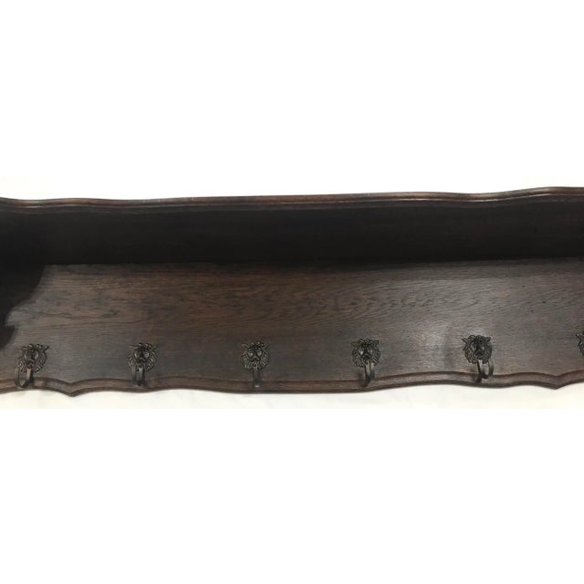 French Vintage French Country Pot Coat Rack With Hooks For Sale - Image 3 of 11