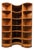 Vintage Danish Modular Curved Teak Shelving Unit For Sale