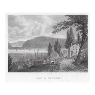 19th Century Newburgh New York Hudson River Engraving For Sale