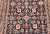 Navy Blue Vintage Persian Malayer Rug, Hand-Knotted Wool, Geometric Pattern, 3x4, Navy & Red For Sale - Image 8 of 14