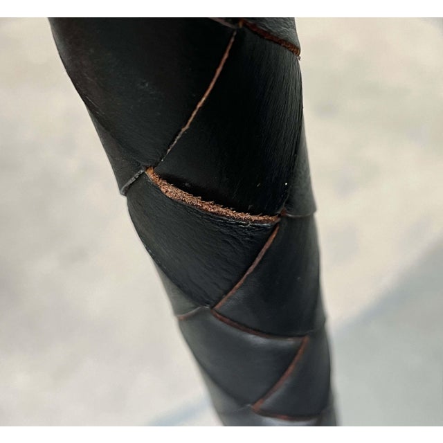 Mid-Century Modern Danish Model Flet Leather Floor Lamp by Jo Hammerborg for Fog & Morup, 1960s For Sale - Image 15 of 18