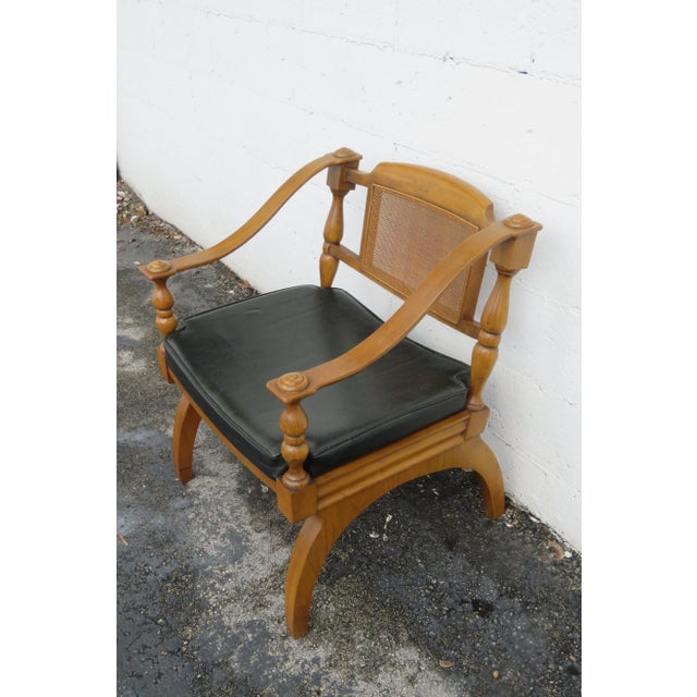 Lenoir Mid Century Hollywood Regency Side Chairs a Pair For Sale In Miami - Image 6 of 13