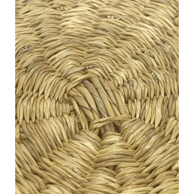 Mid 20th Century Vintage Bohemian Hand Woven Basket For Sale - Image 9 of 12