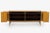 Paul McCobb Sideboard for Calvin-"Irwin Collection" walnut case with solid tapered legs connecting cross stretchers,...