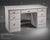 Late 20th Century Late 20th Century Coastal Breeze Whitewashed Double Pedestal Desk With File Drawers – Solid Pine 57” W For Sale - Image 5 of 9