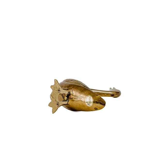 Vintage Mid-Century Modern Brass Goose Figurine. Produced between the 1960s - 1970s. Mid-Century Modern Hollywood Regency...