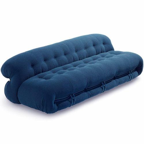 Not Yet Made - Made To Order Italian Modern Blue Soriana 3-Seater Sofa by Tobia Scarpa for Cassina For Sale - Image 5 of 13
