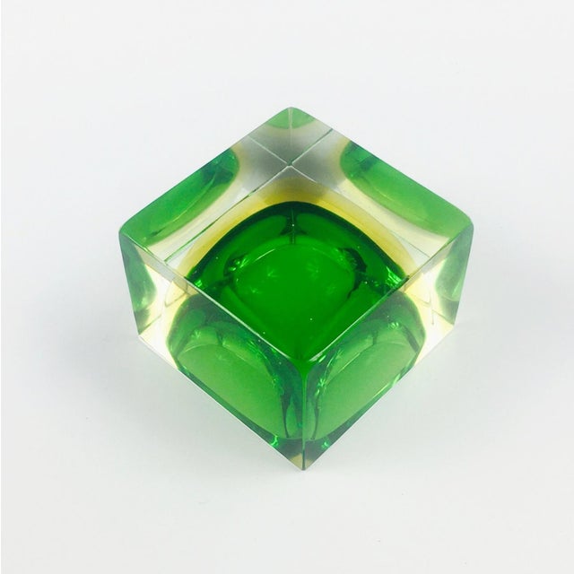 その他 Vintage Vetri Murano Sommerso Ashtray Sommerso Murano Glass Ashtray attributed to Flavio Poli for