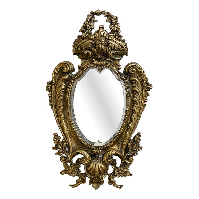 Louis XV Rococo Gilt Bronze Putto Mirror For Sale