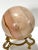 Large Vintage Polished Stone Eggs With Brass Stand – Pair For Sale In Louisville - Image 6 of 7