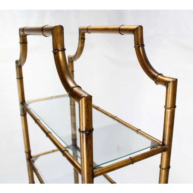 Mid Century Modern 5Tier Faux Bamboo Etagere Shelving Unit Chairish