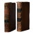 Antique Leather-Bound Book Bookends Made in France, a Pair, Circa Mid-Late 19th Century For Sale