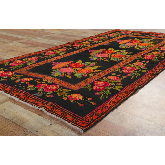 Textile Early 20th Century Antique Caucasian Karabakh Rug, 04'03 X 08'03 For Sale - Image 7 of 10