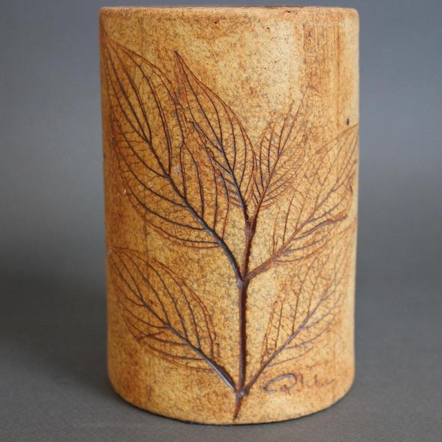 French Stoneware Vase by Ramonde Leduc, 1960s-1970s For Sale - Image 6 of 14