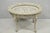 Vintage French Renaissance Walnut Gray Distress Painted Cherub Coffee Table For Sale - Image 16 of 18