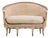 French Louis XV Style Painted Six-Leg Settee, Late 19th C For Sale