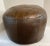Mid 20th Century Vintage Brown. Leather Poof Footstool For Sale - Image 5 of 8