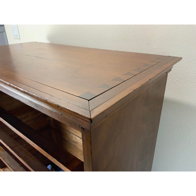 American Early 19th Century Cherry Chippendale Tall Chest For Sale - Image 3 of 18