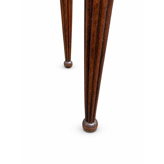 19th Century French Louis XVI Marquetry Side Table with Hidden Mirror, Late For Sale - Image 6 of 11