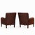 Mid-Century Modern A Pair of Dutch Art Deco Style Leather Club Chairs, C. 1960. For Sale - Image 3 of 8