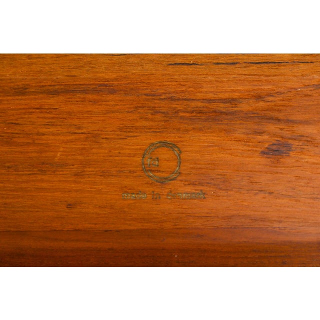 1960s Danish Modern Mid Century Teak Dining Table — Finn Juhl Fd-540 for France + Son — Two Leaves For Sale - Image 9 of 11