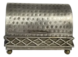 Ethan Allen Hammered Silver Dome Trinket Box