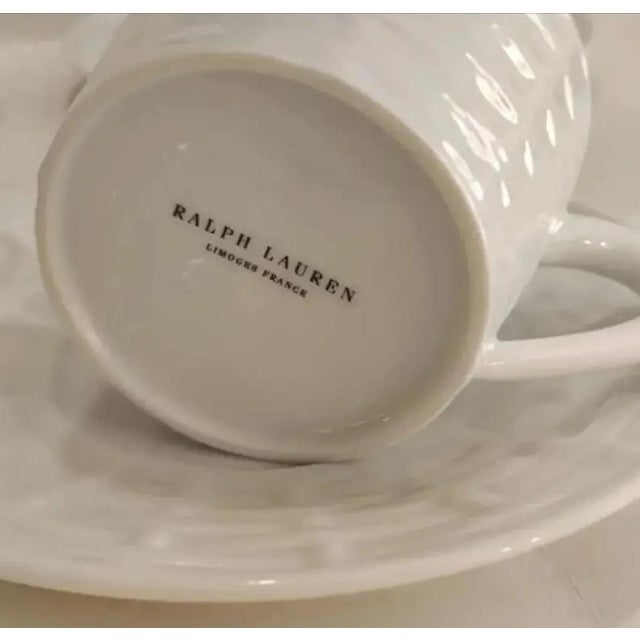 Ralph Lauren Ralph Lauren Home Belcourt Tea Cup and Saucer Set of 4 For Sale - Image 4 of 7