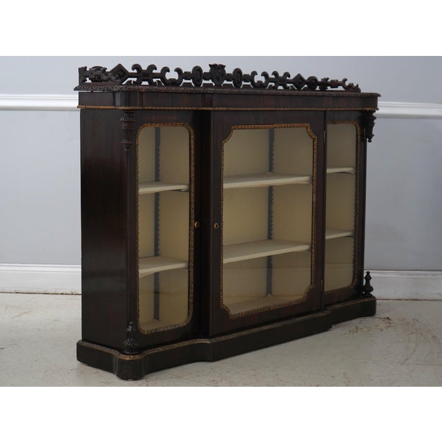 Age: C.1850’s Details: Fabric Lined Interior Fine Carved Details High Quality Construction Mahogany Bronze Accents Key...