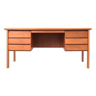 Mid-Century Danish Teak Desk, 1970s For Sale