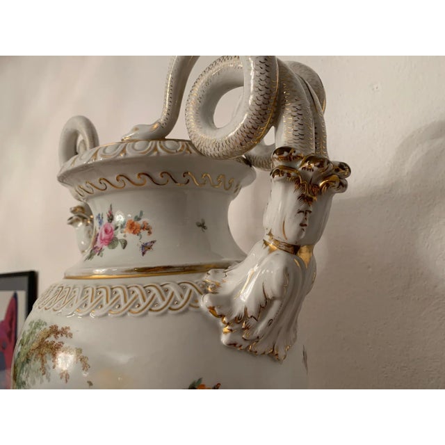 19th Century Vase by Carl Teichert for Meissen, Germany For Sale - Image 4 of 16