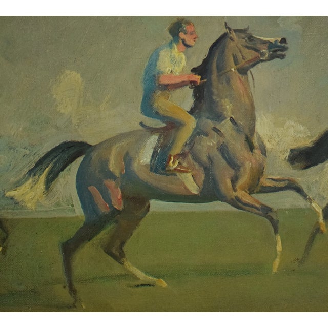 Mid 20th Century A Morning's Work-Newmarket Heath by Sir Alfred J. Munnings For Sale - Image 11 of 11