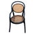 Children's size Thonet number 16 oak armchair features an elegant, sculptural frame crafted from warm-toned bentwood with...