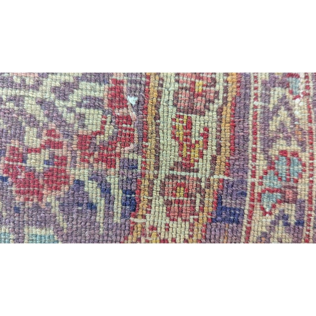 1920s Persian Tabriz Copper, Blue, Green and Salmon Hand Knotted Wool Rug For Sale - Image 9 of 9