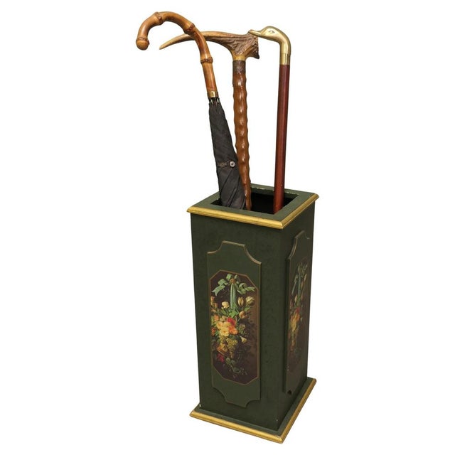 Gold Mid-Century Modern Painted Umbrella Stand, 1960 For Sale - Image 8 of 8