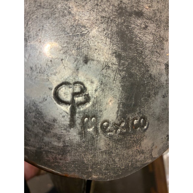 Mid-Century Modern Brutalist Metal Candelabra by Gene Byron For Sale - Image 3 of 3