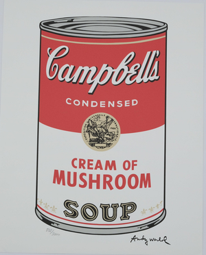 Andy Warhol, Campbell's Cream of Mushroom Soup, Lithograph